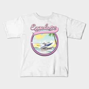 Explore retro logo Kids T-Shirt